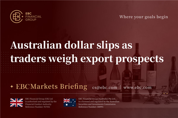 ​Australian dollar slips as traders weigh export prospects
