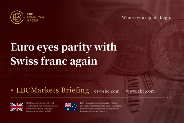 Euro eyes parity with Swiss franc again