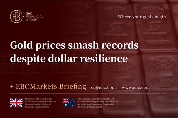 Gold prices smash records despite dollar resilience