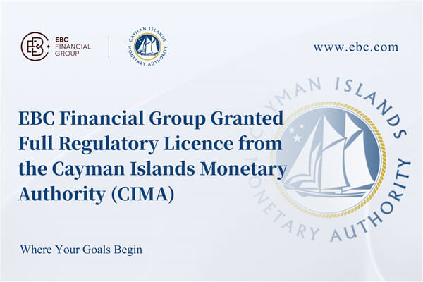 EBC Group ได้รับใบอนุญาตอย่างเป็นทางการตามกฎระเบียบเต็มรูปแบบจาก Cayman Financial Regulatory Authority (CIMA)