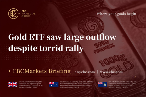 Gold ETF saw large outflow despite torrid rally
