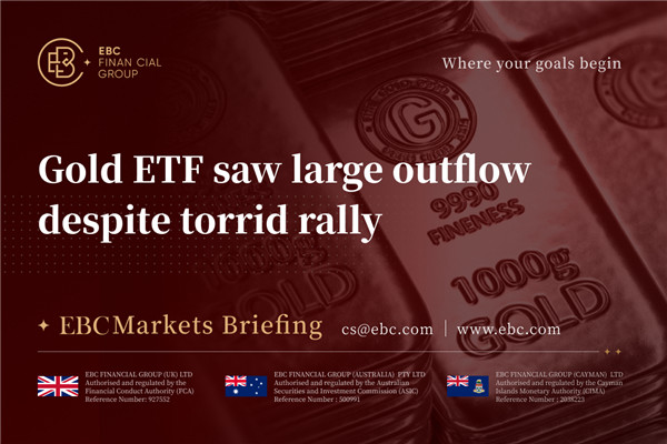 ETF emas mengalami arus keluar yang besar meskipun terjadi reli yang terik