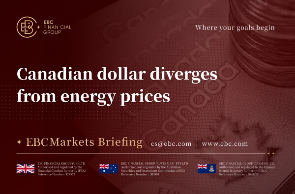 Dólar canadense diverge dos preços da energia
