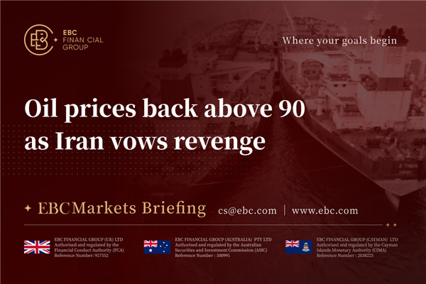 أسعار النفط تعود إلى ما فوق 90 ​​مع تعهد إيران بالانتقام