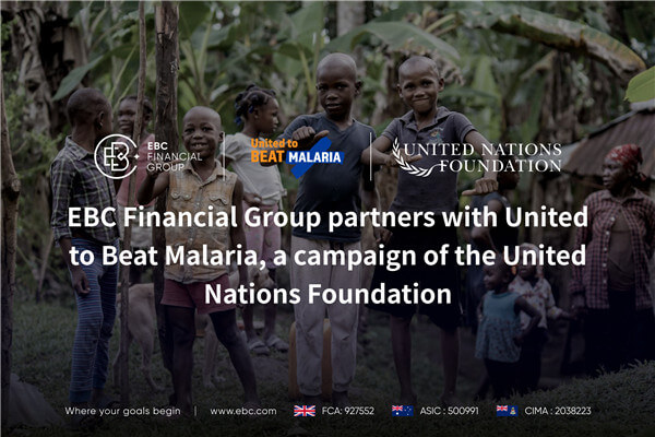 EBC Financial Group faz parceria com United to Beat Malaria, uma campanha da Fundação das Nações Unidas