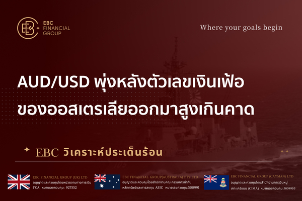 AUD/USD พุ่ง หลังตัวเลขเงินเฟ้อของออสเตรเลียออกมาสูงเกินตลาดคาดการณ์ 