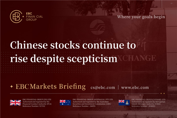 Chinese stocks continues to rise despite scepticism
