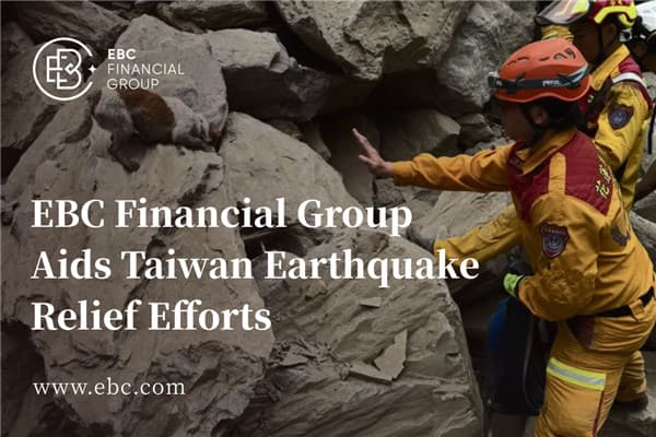 EBC Financial Group ajuda nos esforços de socorro ao terremoto em Taiwan