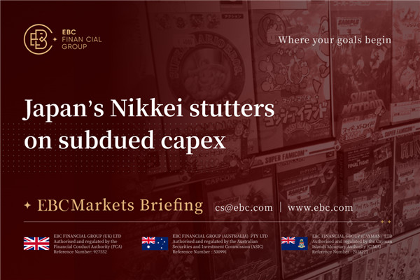 El Nikkei japonés se tambalea ante un gasto de capital moderado