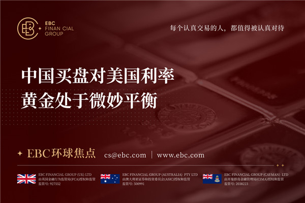 中国买盘对美国利率 黄金处于微妙平衡-EBC环球焦点