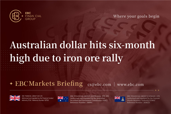 El dólar australiano alcanza su máximo de seis meses debido al repunte del mineral de hierro