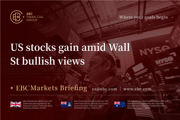 Las acciones estadounidenses suben en medio de las perspectivas alcistas de Wall Street