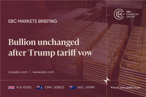 El oro se mantiene sin cambios tras la promesa de aranceles de Trump