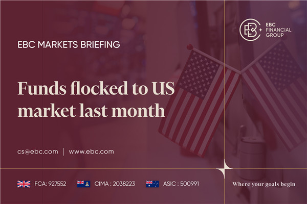 Los fondos acudieron en masa al mercado estadounidense el mes pasado