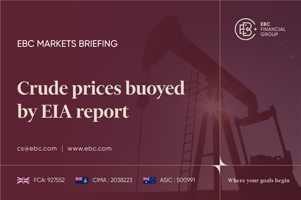 Precios del crudo impulsados ​​por informe de la EIA