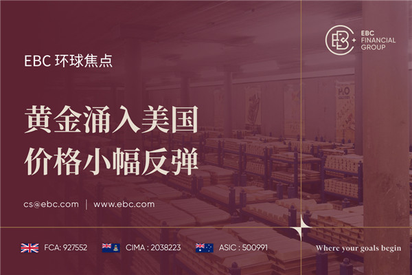黄金涌入美国 价格小幅反弹