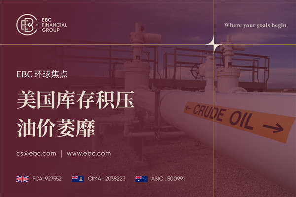 ​Crude prices down on US crude build