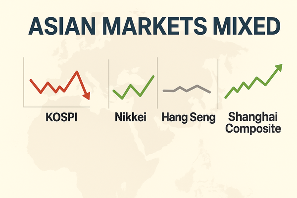 Азиатские рынки демонстрируют смешанную динамику: Hang Seng растет, Nikkei падает