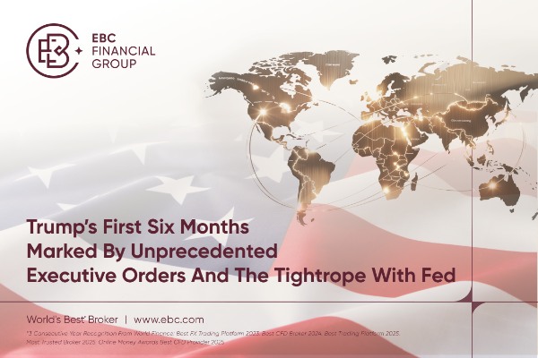 Os primeiros seis meses de Trump foram marcados por ordens executivas sem precedentes e pela corda bamba com o Fed