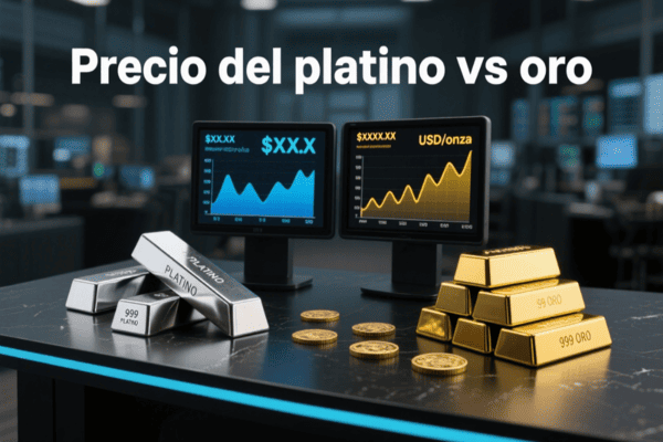 Precio del platino vs oro: diferencias, evolución y oportunidades de inversión