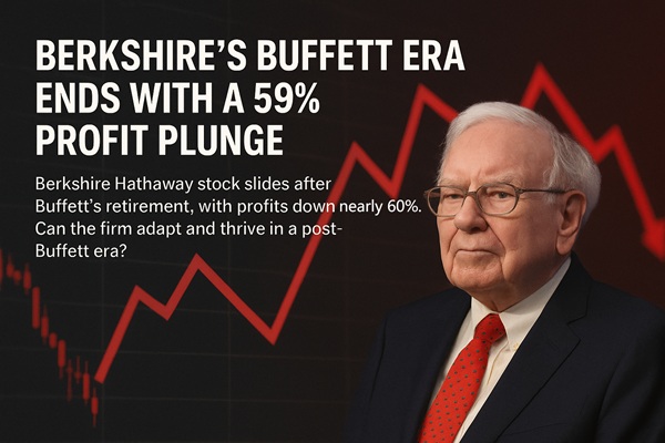 Kỷ nguyên Buffett của Berkshire kết thúc với mức lợi nhuận giảm gần 60%