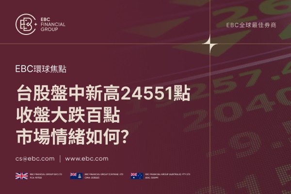 台股盤中新高24551點，收盤大跌百點，市場情緒如何？