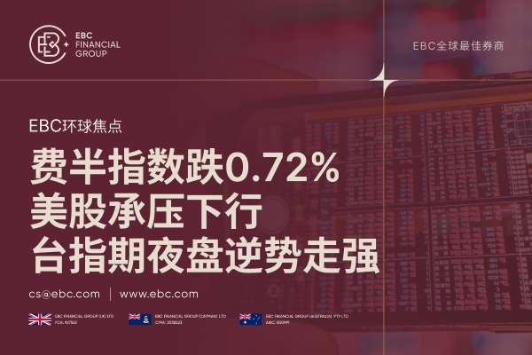 费半指数跌0.72%：美股承压下行，台指期夜盘逆势走强