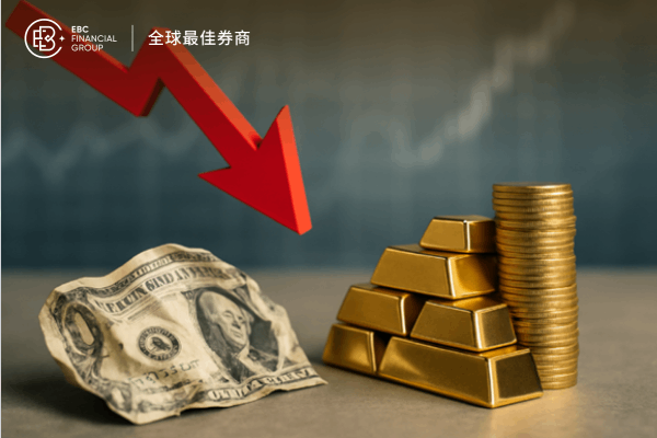 美聯儲宣布降息一碼!美元跌，黃金漲!