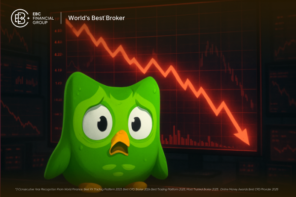 Acciones Duolingo caen casi 20 % tras su reporte de ganancias: el mercado reacciona con sorpresa