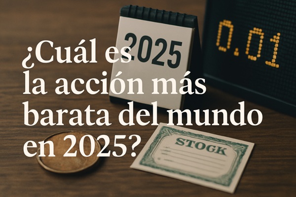 ¿Cuál es la acción más barata del mundo en 2025?