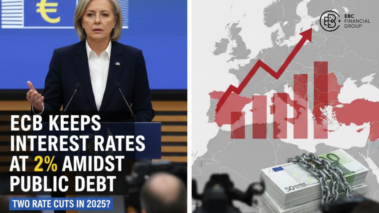 ECB giữ lãi suất 2% giữa áp lực nợ công gia tăng, hai lần cắt lãi 2025?