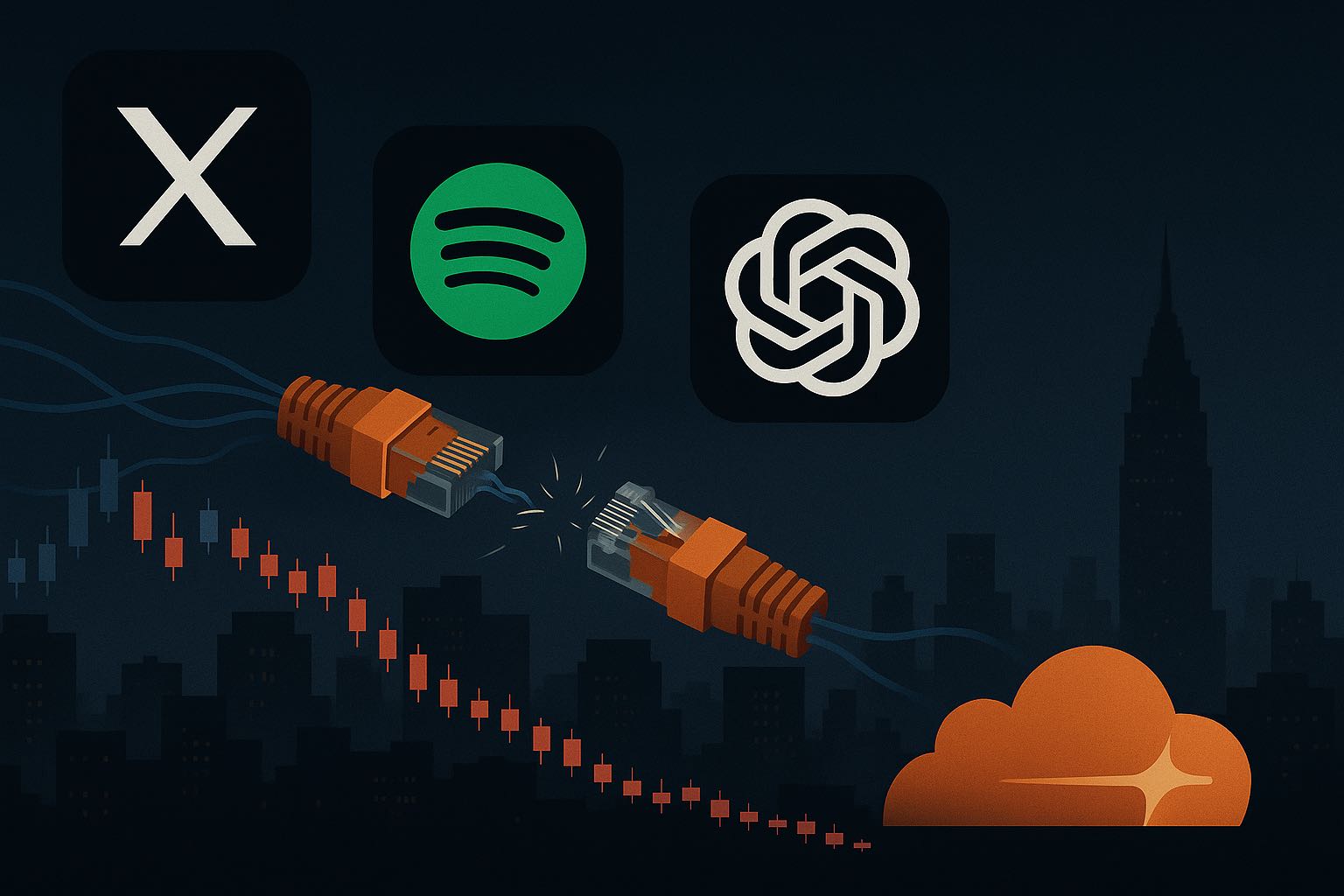 ChatGPT, X and Spotify Go Dark: How Cloudflare’s Network Failure Hit Its Stock