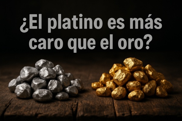 ¿El platino es más caro que el oro?