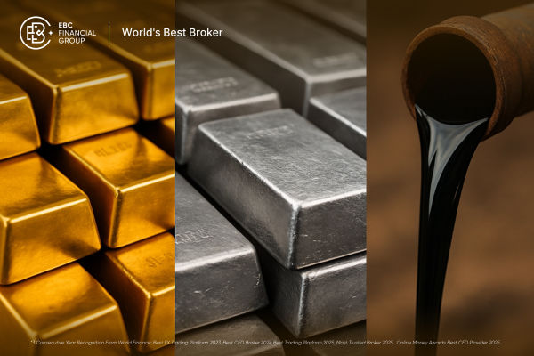 Обзор товарных рынков: серебро и золото блестят, а цены на нефть падают.