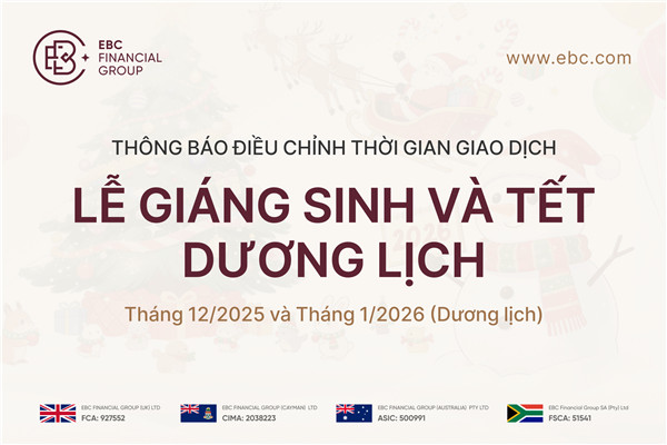 Lễ Giáng sinh và Tết Dương lịch Thông báo điều chỉnh thời gian giao dịch
