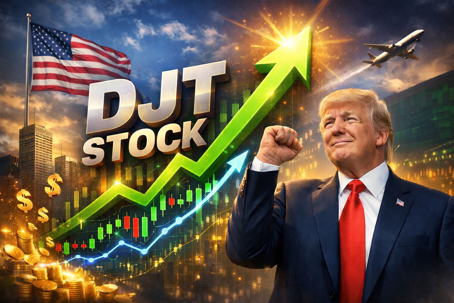DJT Stock Surges On $6B Fusion Merger: Trend, Levels, Targets