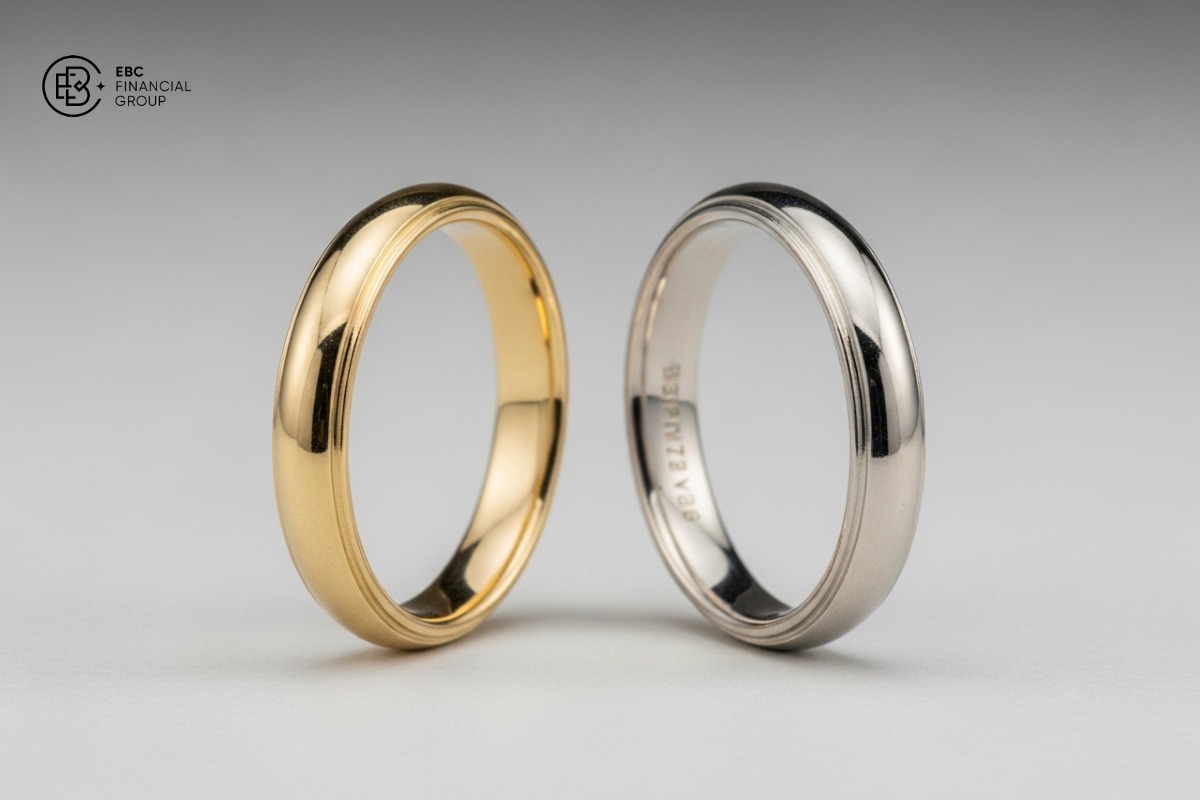 Vàng trắng và bạch kim: So sánh chi tiết kim loại quý