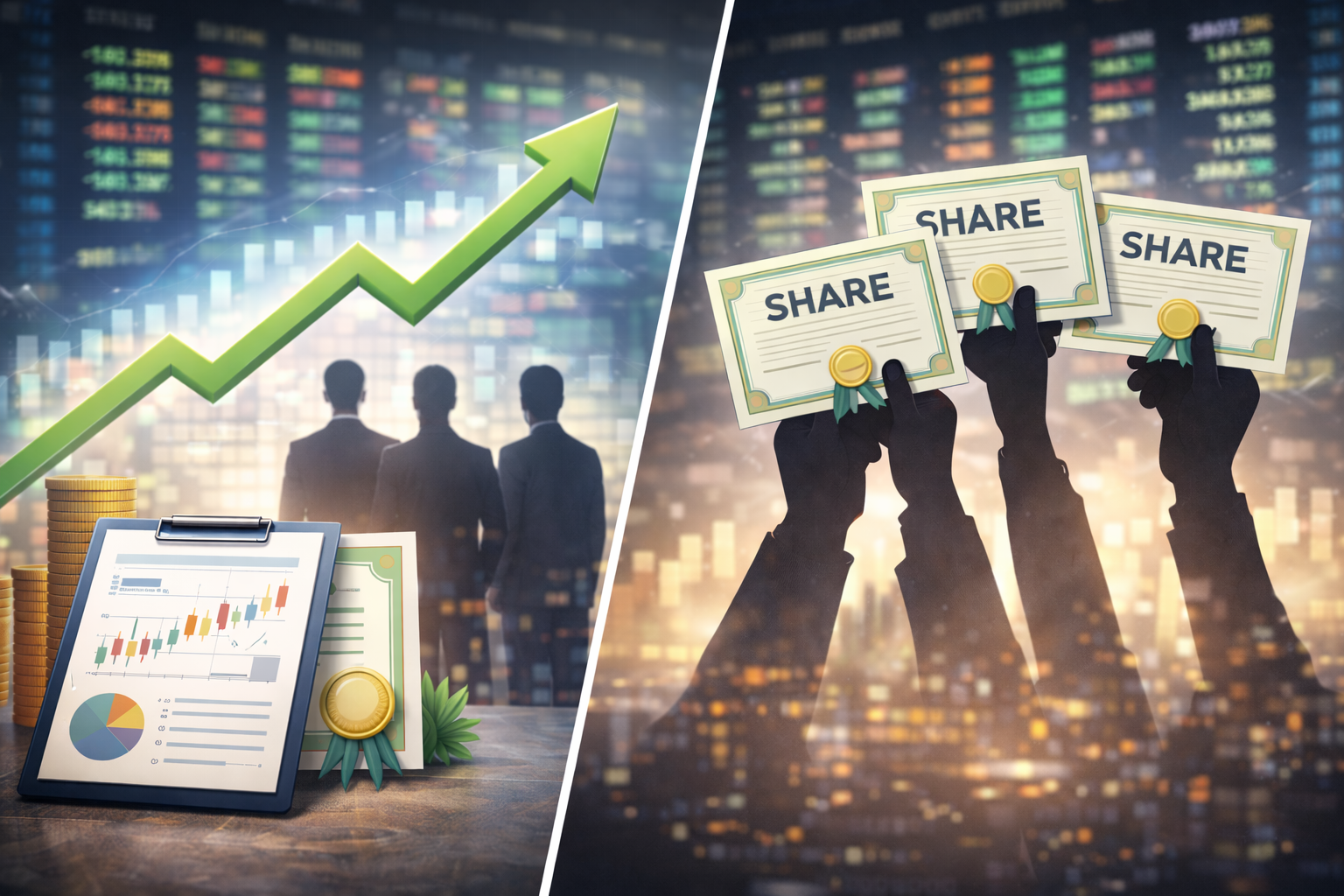 Фондовый рынок против рынка акций: что это такое?