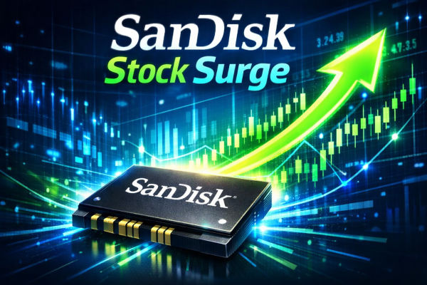 आज SanDisk के शेयरों में उछाल: इस उछाल के पीछे 4 प्रमुख कारण