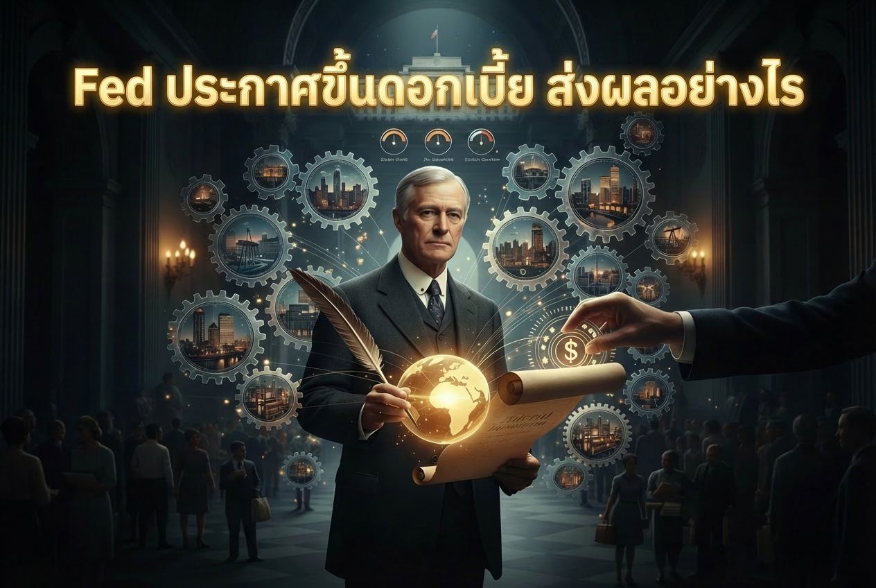 Fed ประกาศขึ้นดอกเบี้ย ส่งผลอย่างไร