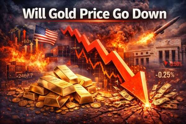 Упадёт ли цена на золото снова? Тарифы, напряжённость и процентные ставки