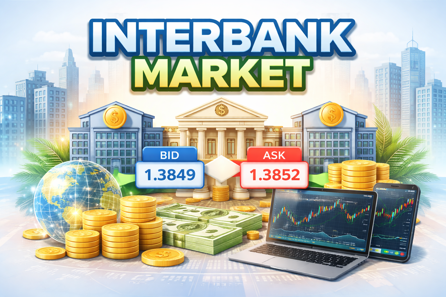 इंटरबैंक बाजार: वैश्विक मुद्रा कीमतें वास्तव में कैसे तय होती हैं
