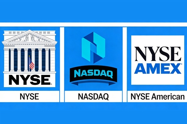 美國交易所排名！美國三大證券交易所！