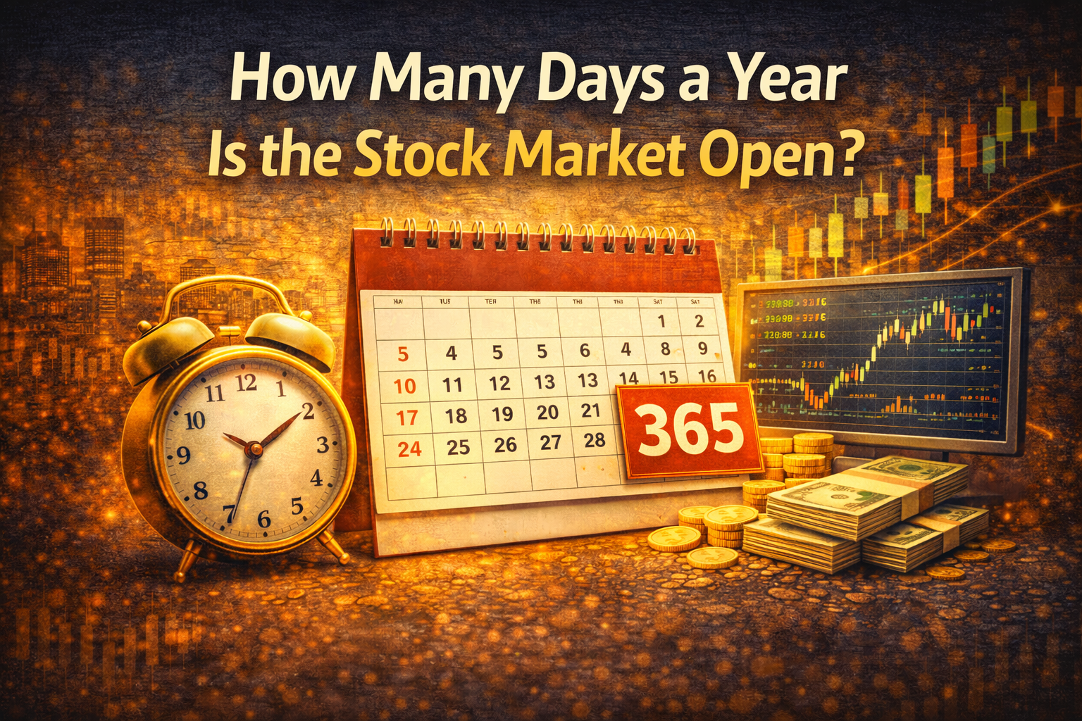 株式市場の営業日数は、年間で何日開いているのか？
