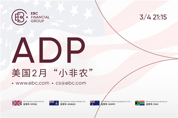 2026年美国2月ADP就业人数报告公布 - 前值2.2万 预测值4.3万