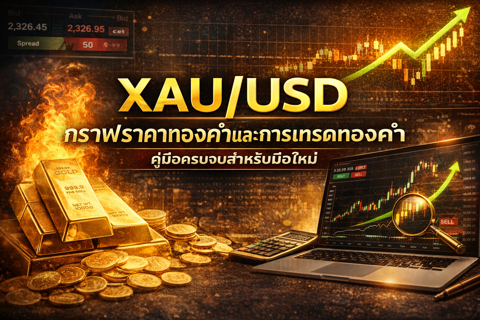 อยากได้กำไรจากทองต้องดู! คู่มืออ่านกราฟ XAU/USD พลิกพอร์ตมือใหม่ให้ปัง