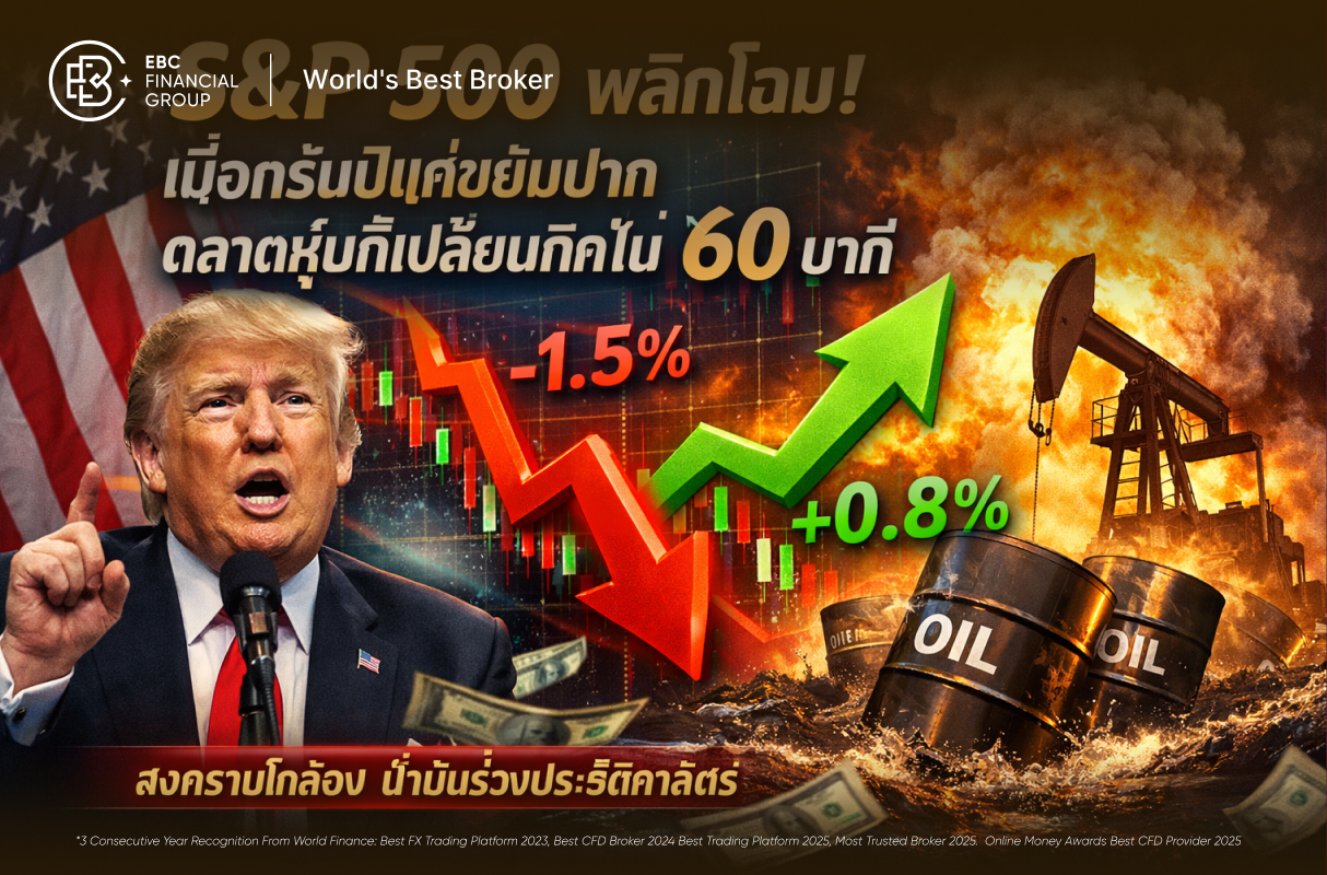 S&P 500 ช็อก! เมื่อทรัมป์ขยับปาก ตลาดหุ้นสหรัฐฯ ก็เปลี่ยนทิศทันที
