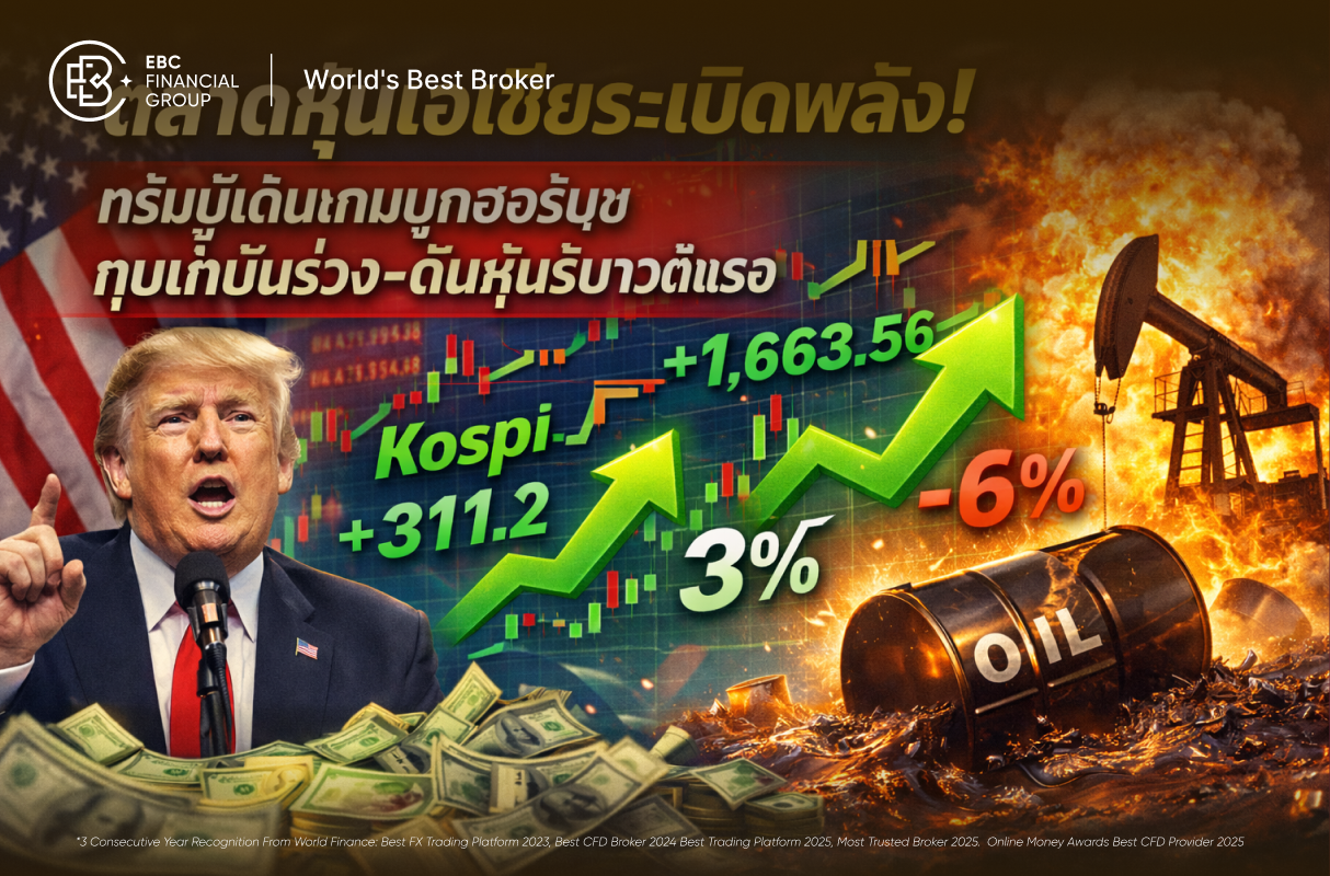 ตลาดหุ้นเอเชียเขียวทั้งกระดาน! ทรัมป์เดินเกมบุกฮอร์มุซ ทุบน้ำมันร่วง-ดันหุ้นรีบาวด์แรง