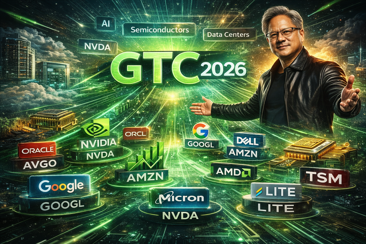 คัดมาแล้ว! 5 หุ้น AI ตัวท็อปจ่อพุ่งรับงาน GTC 2026 (ไม่อยากพลาดต้องดู)