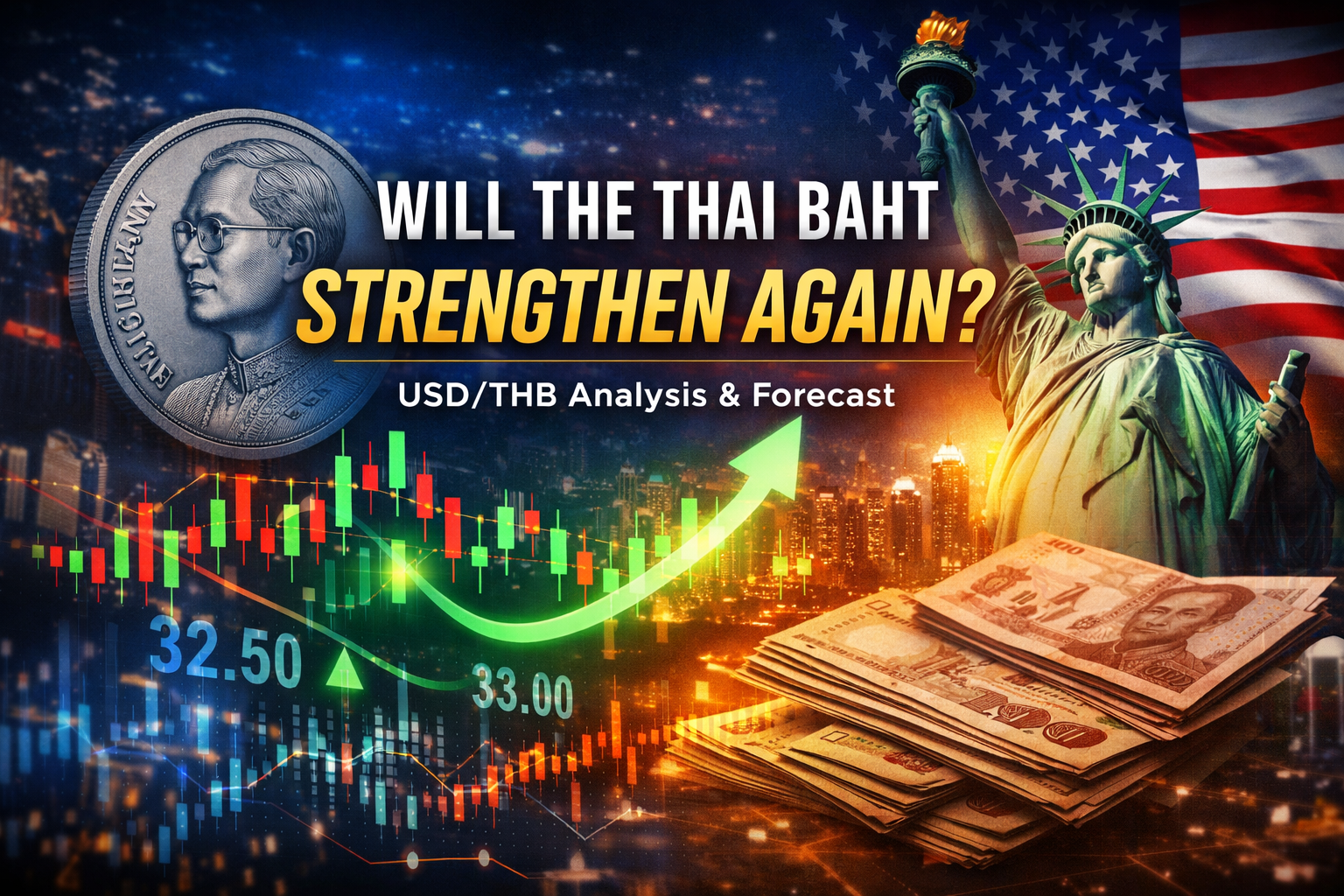วิเคราะห์คู่เงิน USD/THB: ค่าเงินบาทจะกลับมาแข็งอีกครั้งไหม?